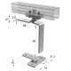 EDGE DOOR PIVOT N32 FOLDING DOORS m.432 / 80kg